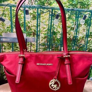 Michael Kors Jet Set Nylon And Leather